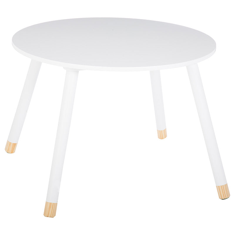 Παιδικό τραπεζάκι Playful pakoworld λευκό-φυσικό Φ60x43,5εκ