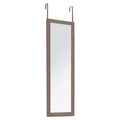 Καθρέπτης πόρτας PWD-0113 pakoworld MDF-αλουμίνιο καρυδί 35x2x109εκ