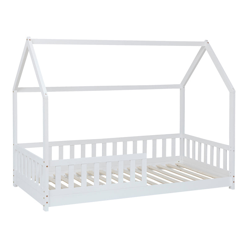 Παιδικό κρεβάτι Sleeper pakoworld τ. Montessori ξύλο πεύκου σε λευκή απόχρωση 90x190εκ