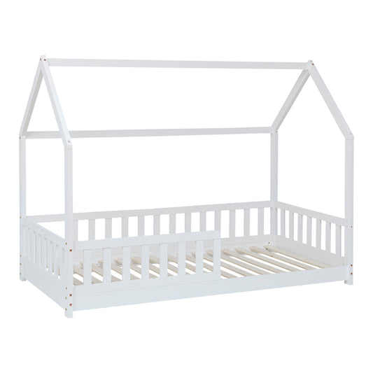 Παιδικό κρεβάτι Sleeper pakoworld τ. Montessori ξύλο πεύκου σε λευκή απόχρωση 90x190εκ