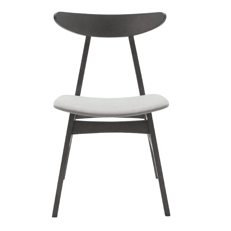 Tραπεζαρία Benson - Orlean pakoworld σετ 5τμχ rustic grey-ύφασμα γκρι 120x75x75εκ