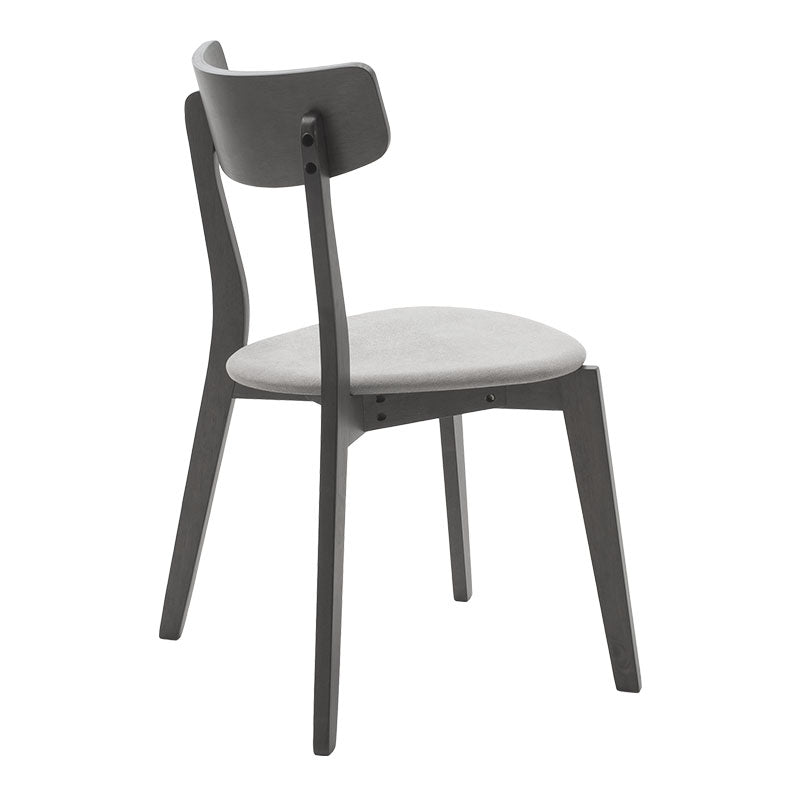 Tραπεζαρία Benson - Toto pakoworld σετ 5τμχ rustic grey - ύφασμα γκρι 120x75x75εκ
