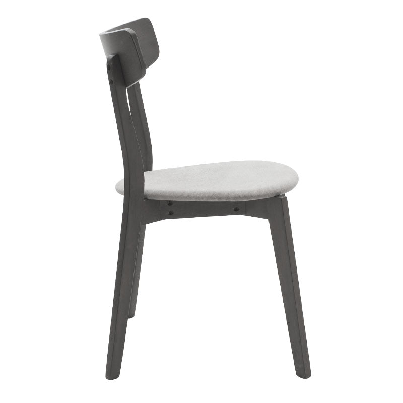 Tραπεζαρία Benson - Toto pakoworld σετ 5τμχ rustic grey - ύφασμα γκρι 120x75x75εκ