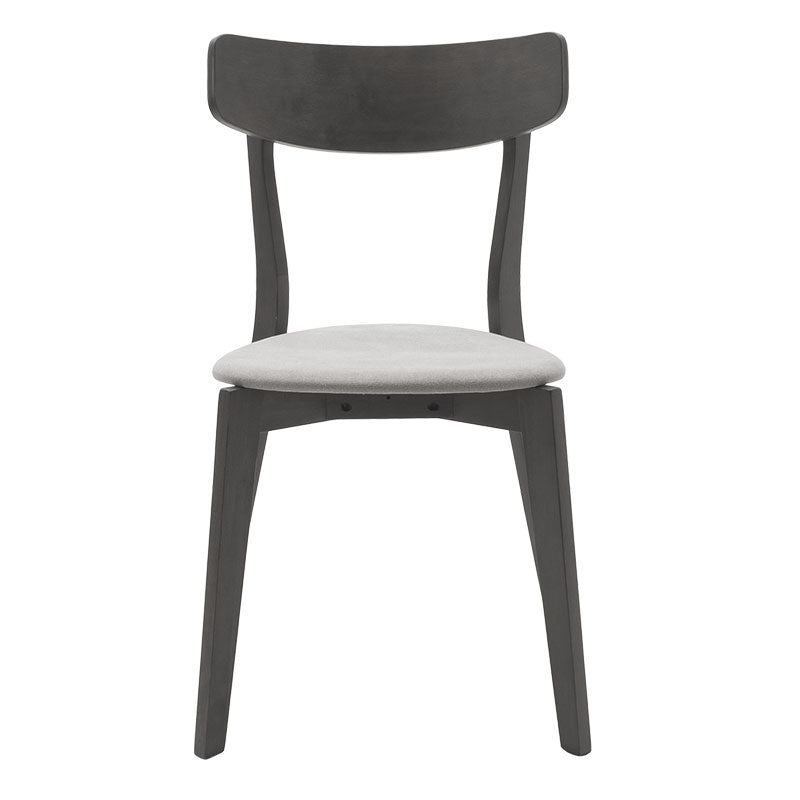 Tραπεζαρία Benson - Toto pakoworld σετ 5τμχ rustic grey - ύφασμα γκρι 120x75x75εκ