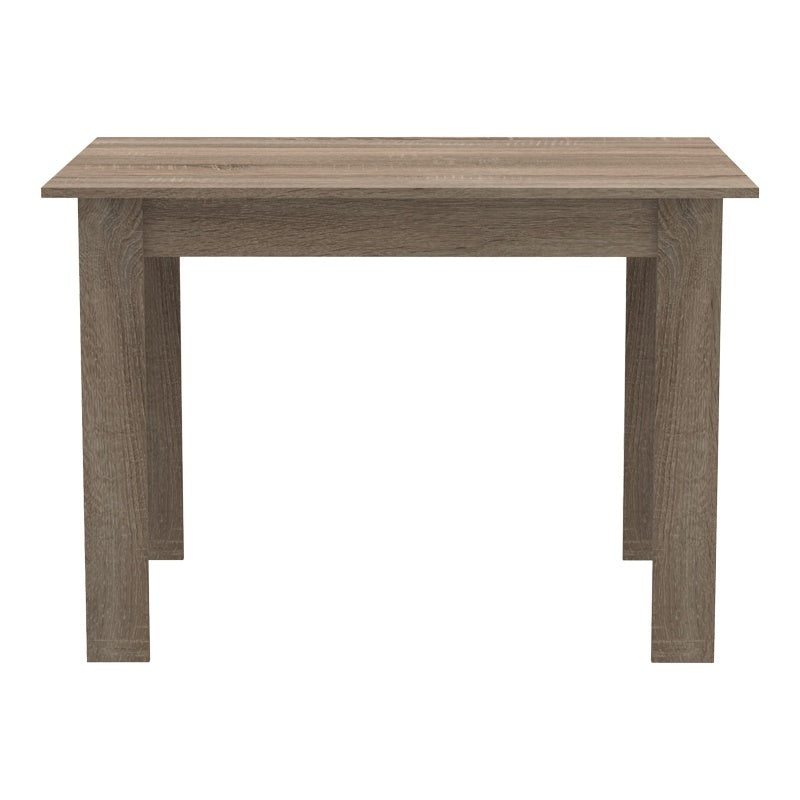 Τραπεζαρία Manka-Parker pakoworld σετ 5τεμ mdf σε μαύρη-sonoma truffle απόχρωση 110x80x77εκ
