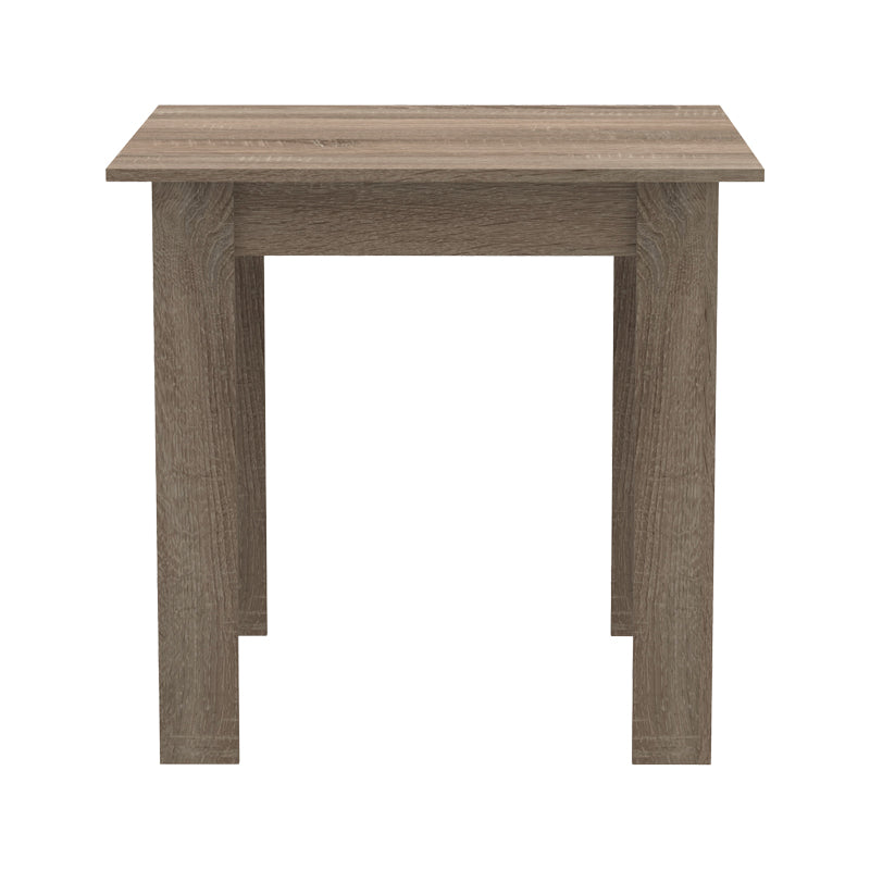Τραπεζαρία Manka I-Bella pakoworld σετ 3τεμ σε sonoma truffle απόχρωση 80x80x77εκ