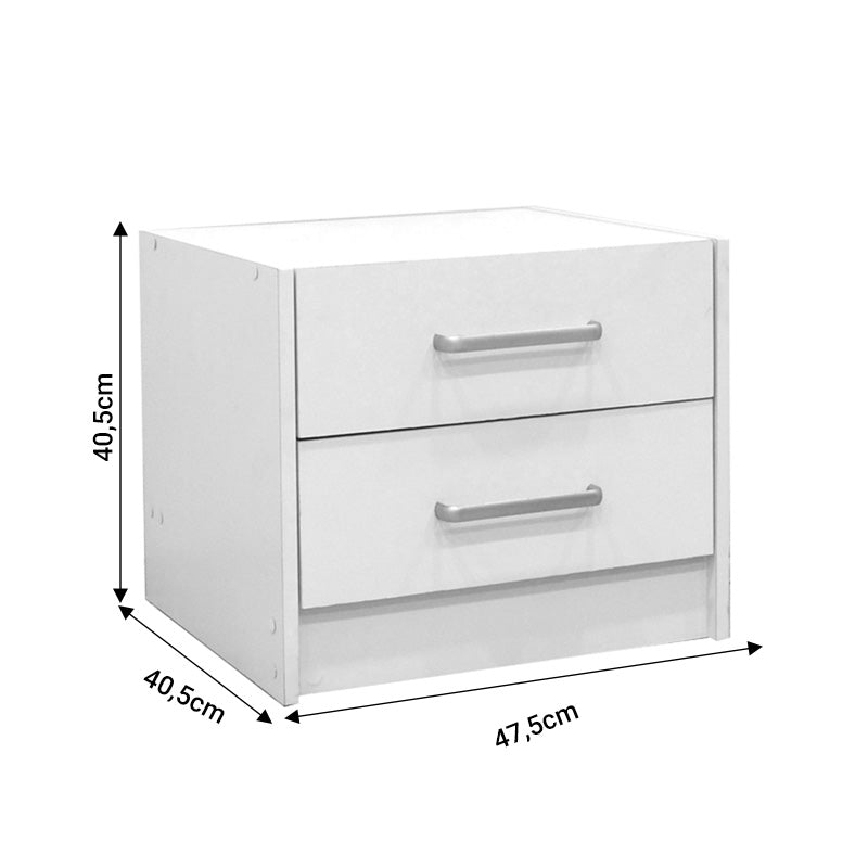 Σετ Κρεβατοκάμαρας Olympus White με Κρεβάτι 140x200εκ Σετ 4τεμ