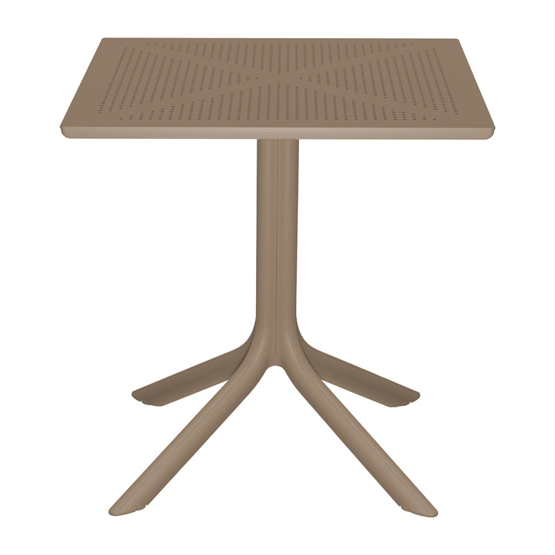 Τραπεζαρία Groovy Zoi pakoworld σετ 3τεμ cappuccino PP 60x60x76εκ