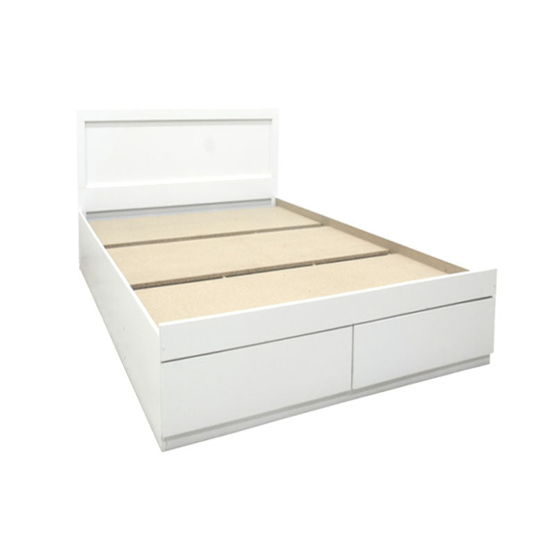 Κρεβάτι με στρώμα και συρτάρι Olympus-Perfecto pakoworld λευκό 120x200εκ