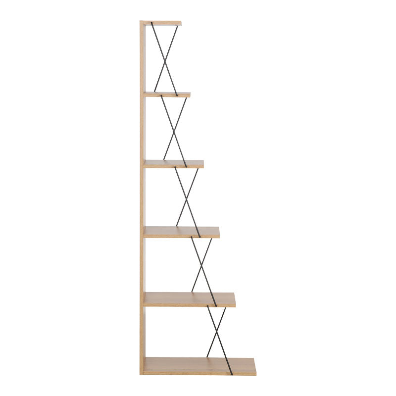 Βιβλιοθήκη mini Tars pakoworld sonoma-μαύρο 50x22x150εκ