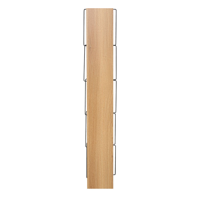 Βιβλιοθήκη mini Tars pakoworld sonoma-μαύρο 50x22x150εκ