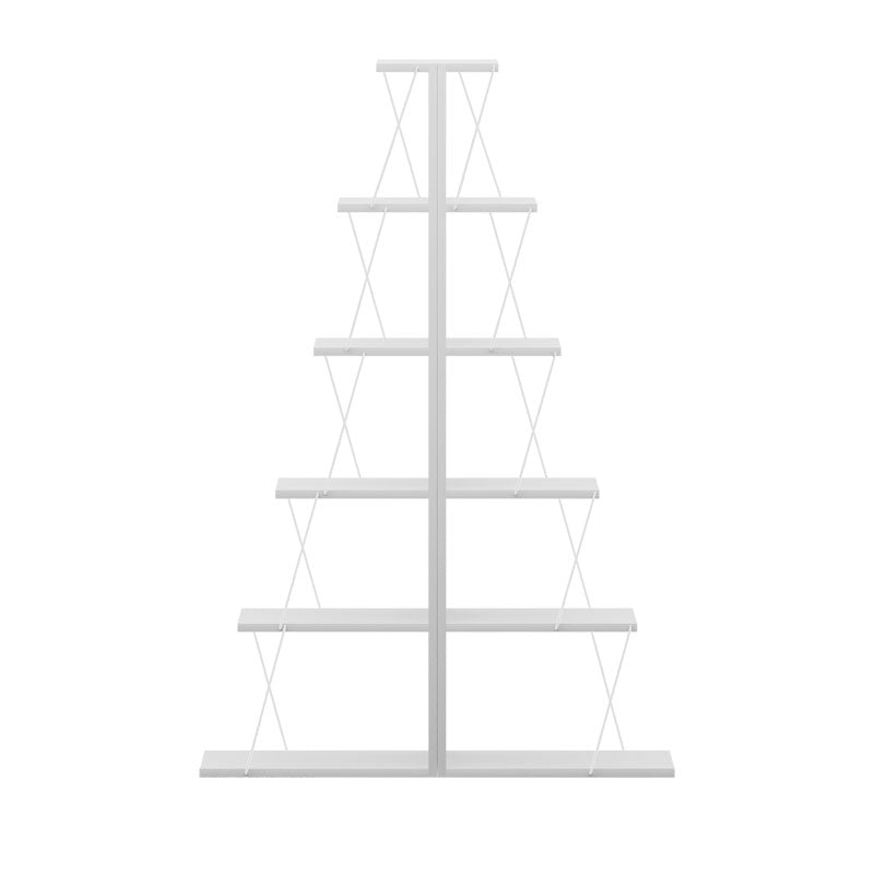 Βιβλιοθήκη mini Tars pakoworld λευκό 100x22x150εκ