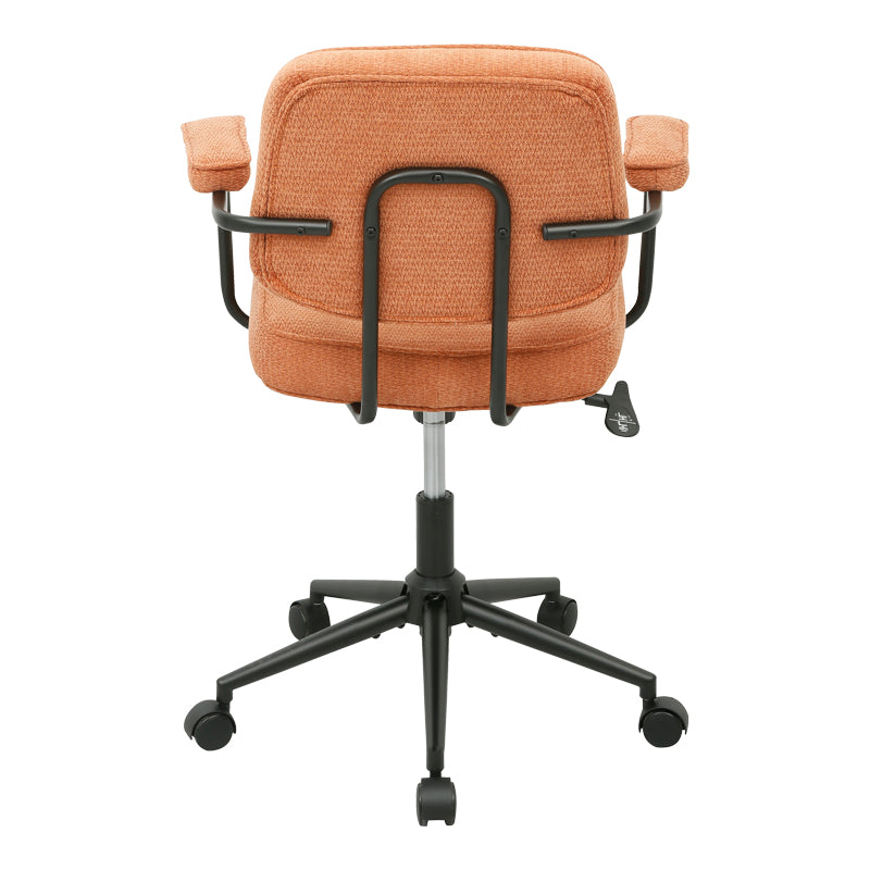 Καρέκλα γραφείου Leberta pakoworld terracotta ύφασμα 64x63,5x86-96εκ