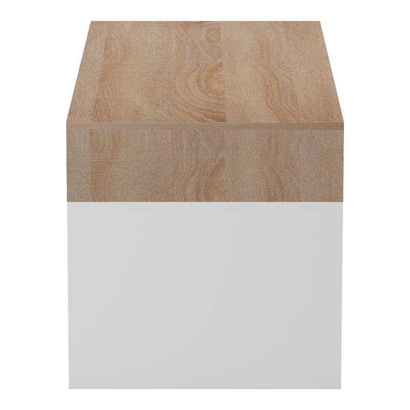 Τραπέζι σαλονιού Consa pakoworld sonoma - λευκό 120x60x53.6εκ