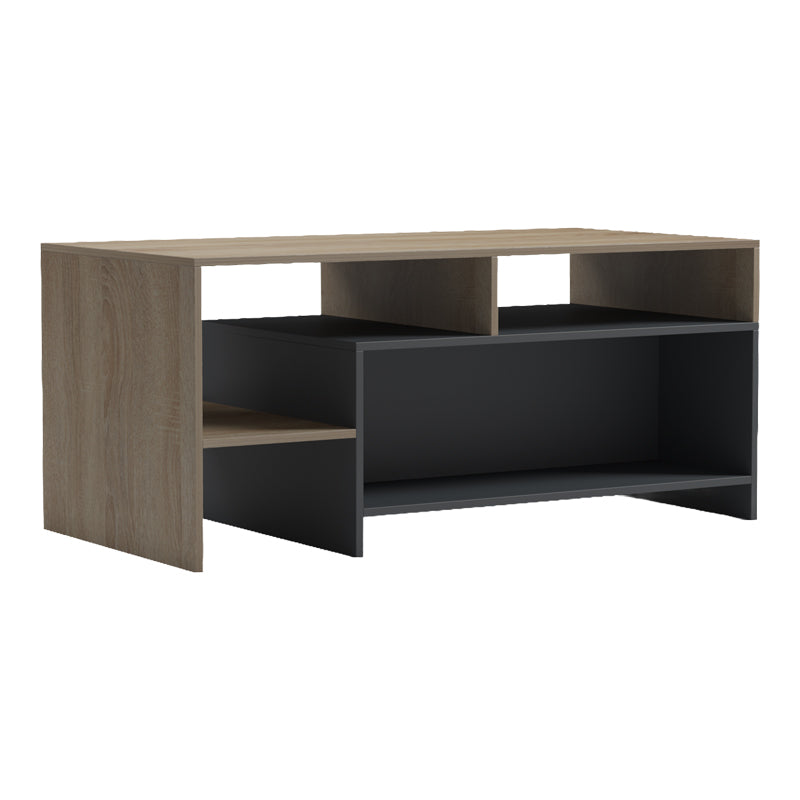 Τραπέζι σαλονιού Consa pakoworld sonoma - ανθρακί 120x60x53.6εκ