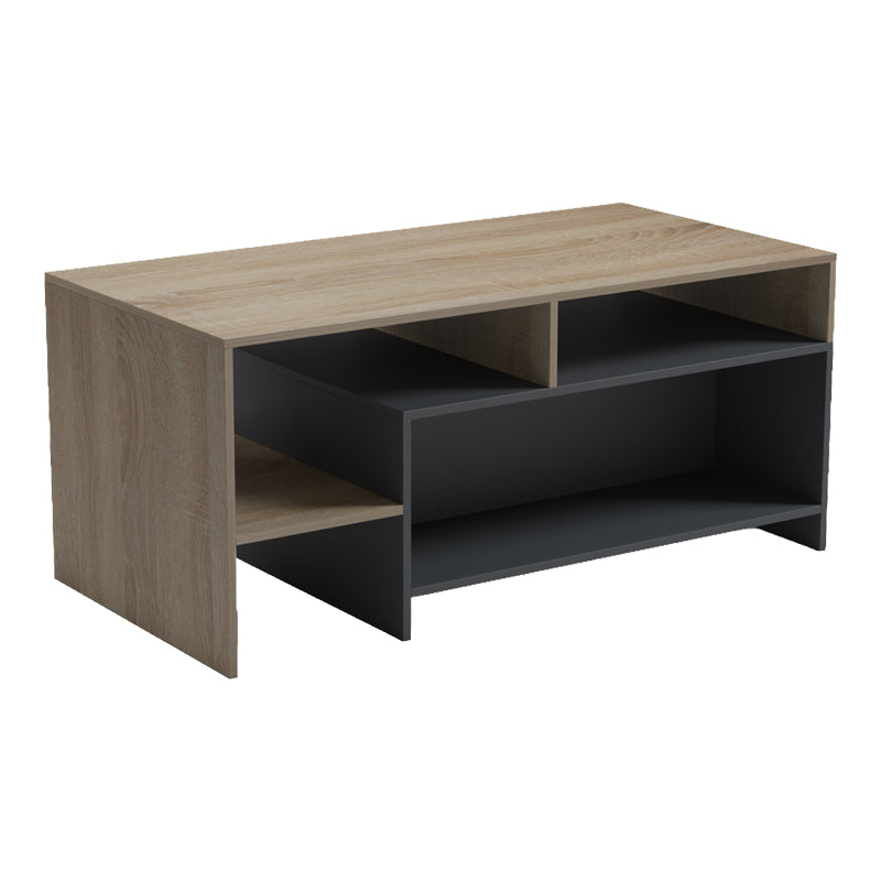 Τραπέζι σαλονιού Consa pakoworld sonoma - ανθρακί 120x60x53.6εκ