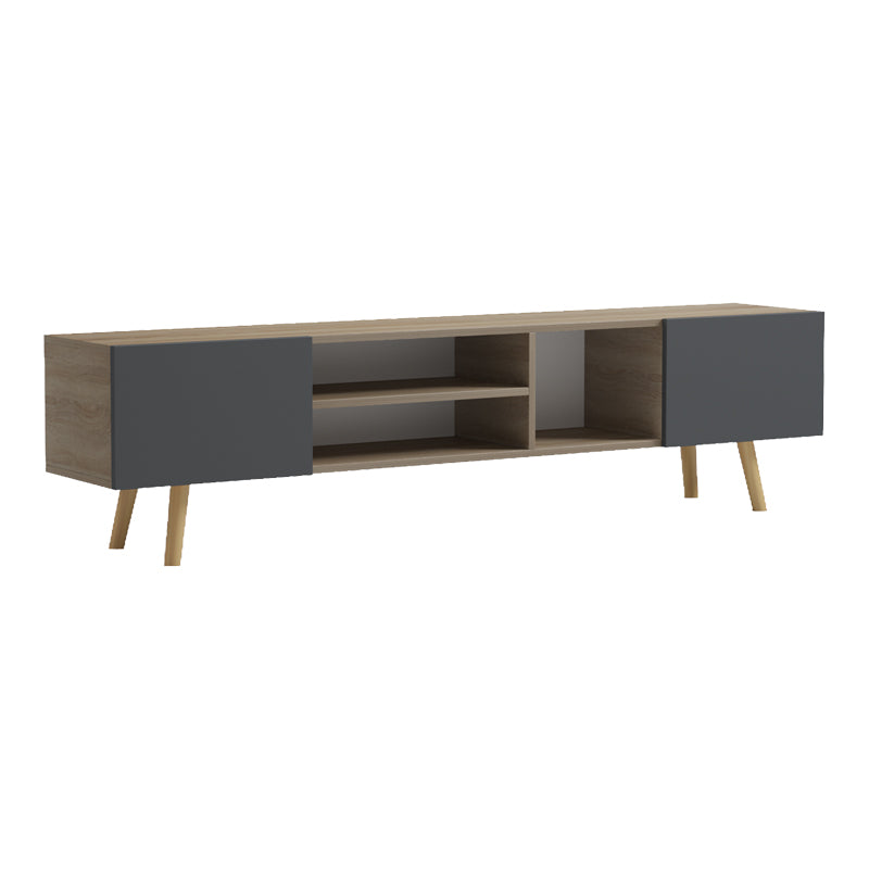 Έπιπλο τηλεόρασης Osclo pakoworld sonoma-ανθρακί 160x30x41εκ