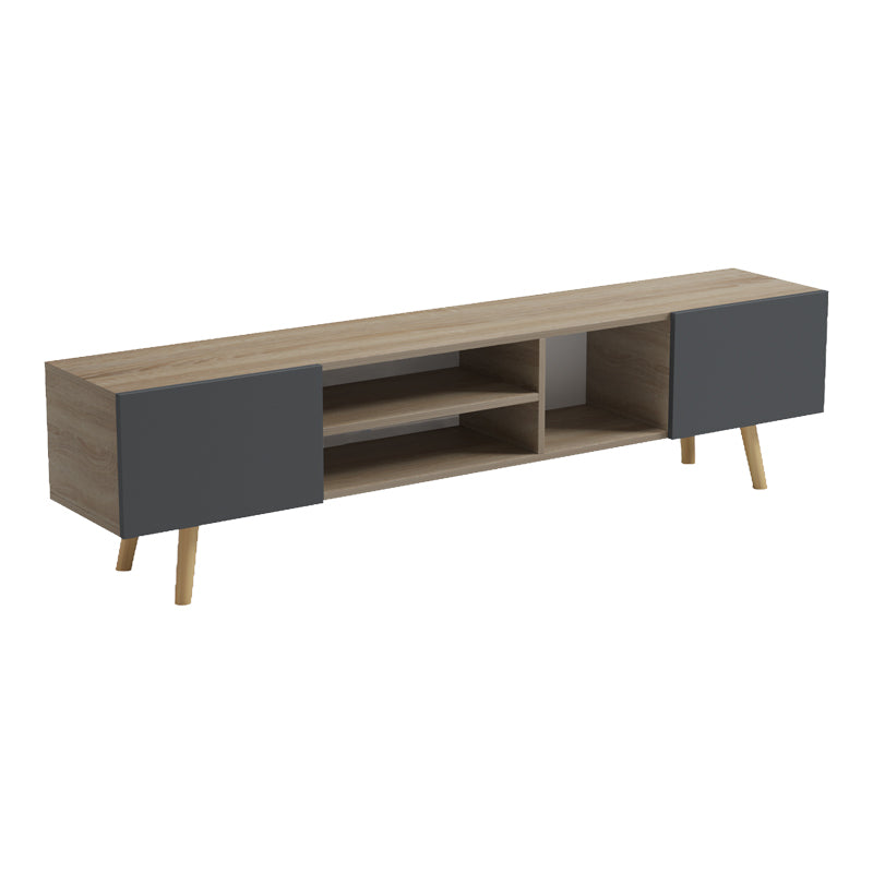 Έπιπλο τηλεόρασης Osclo pakoworld sonoma-ανθρακί 160x30x41εκ