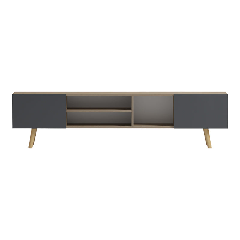Έπιπλο τηλεόρασης Osclo pakoworld sonoma-ανθρακί 160x30x41εκ
