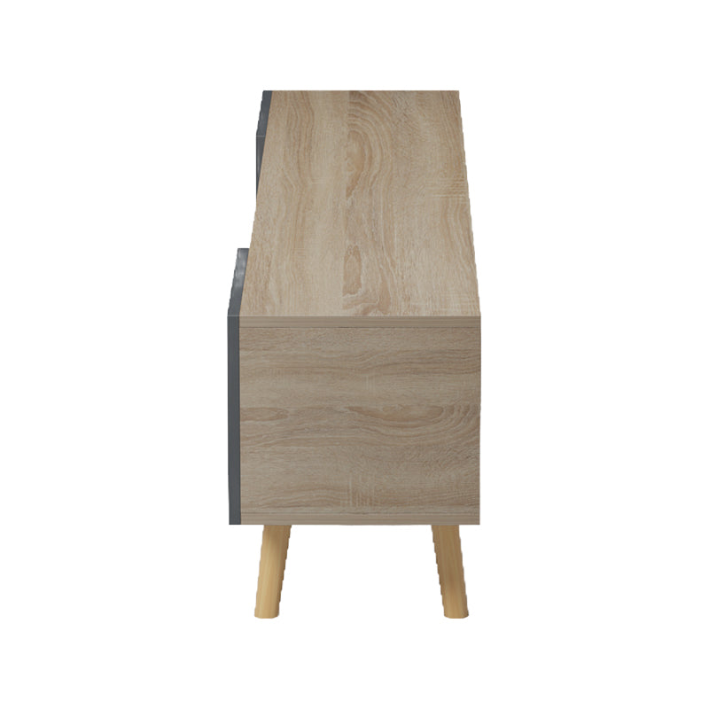 Έπιπλο τηλεόρασης Osclo pakoworld sonoma-ανθρακί 160x30x41εκ