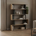 Βιβλιοθήκη Tetri pakoworld sonoma-ανθρακί 121.8x25.4x158.8εκ