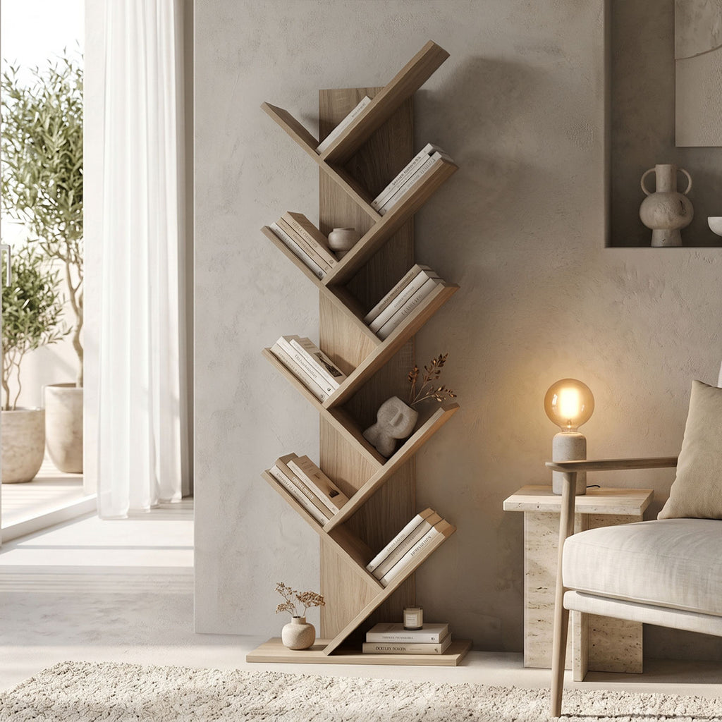 Βιβλιοθήκη Fyllo pakoworld sonoma 50x25x141.5εκ