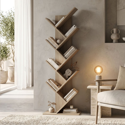Βιβλιοθήκη Fyllo pakoworld sonoma 50x25x141.5εκ