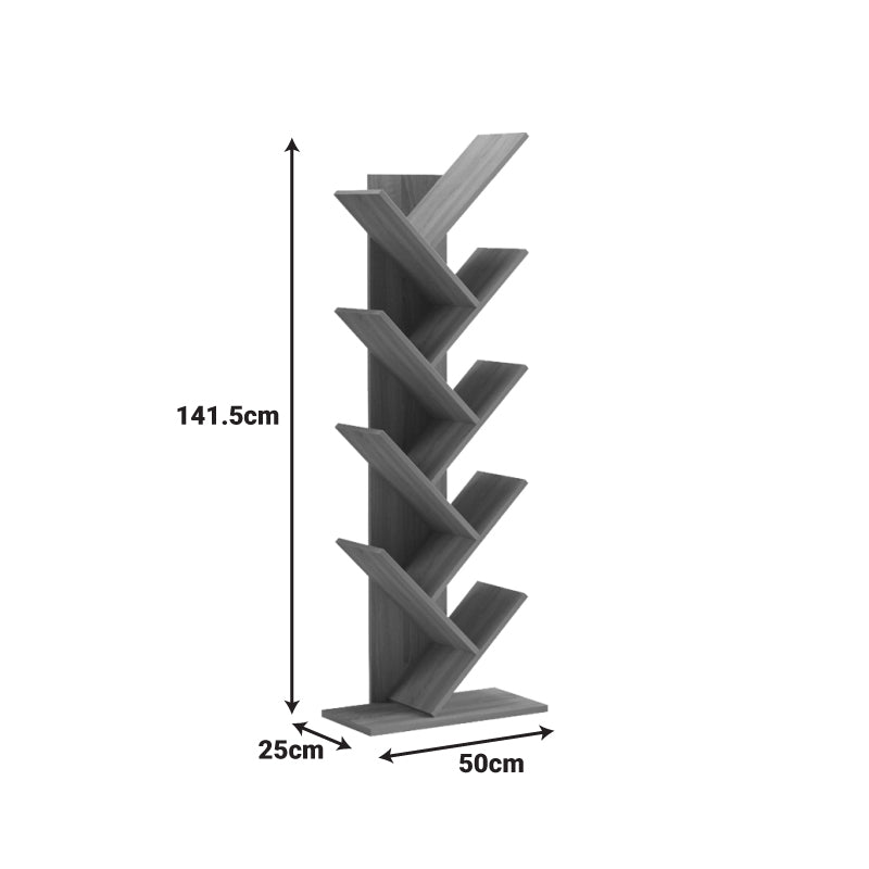 Βιβλιοθήκη Fyllo pakoworld λευκό 50x25x141.5εκ