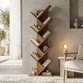 Βιβλιοθήκη Fyllo pakoworld καρυδί 50x25x141.5εκ
