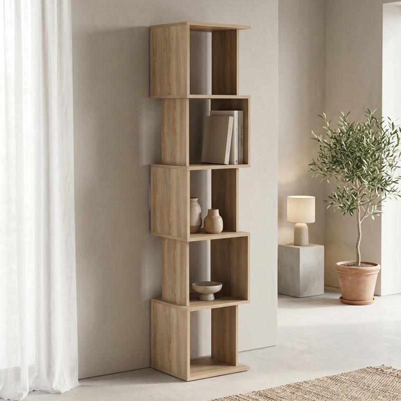 Βιβλιοθήκη Cubik pakoworld sonoma 35x30x161εκ