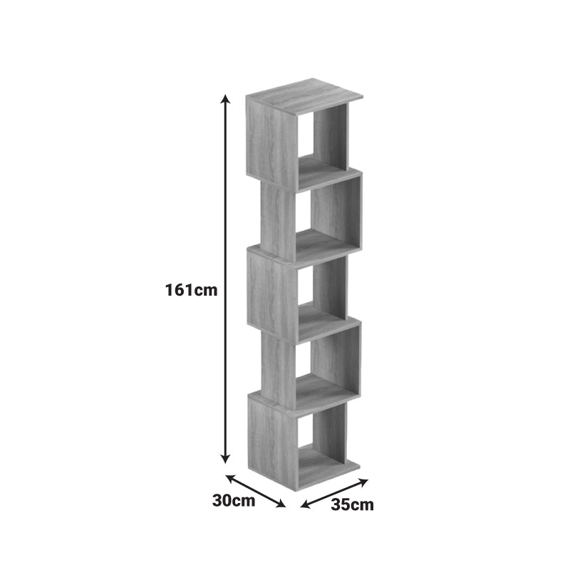 Βιβλιοθήκη Cubik pakoworld λευκό 35x30x161εκ