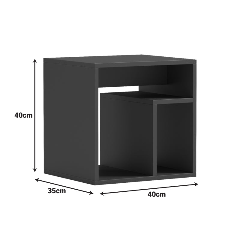 Βοηθητικό τραπέζι Doublo pakoworld sonoma 40x35x40εκ