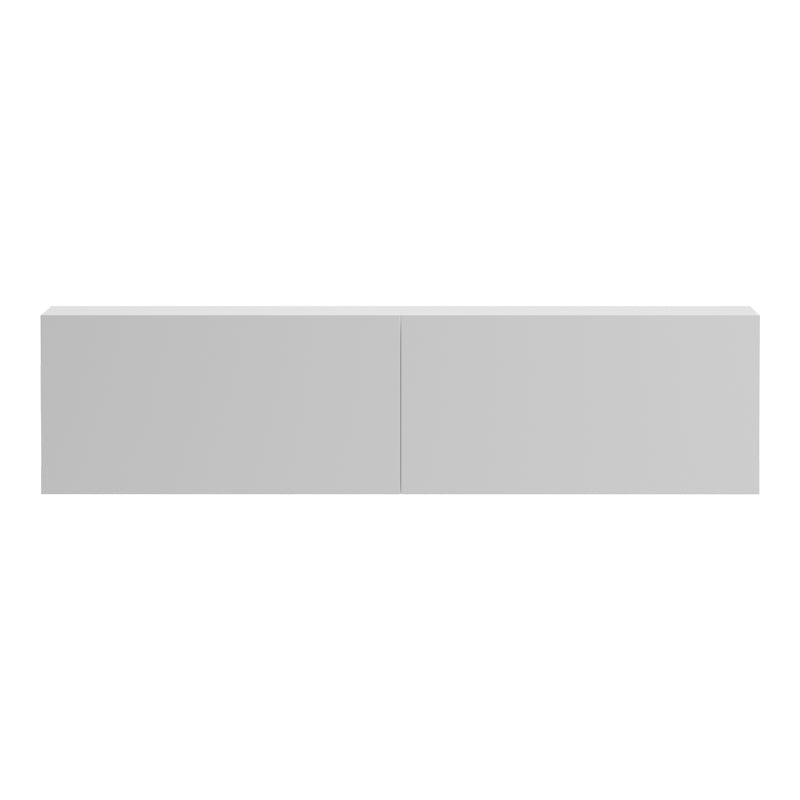 Έπιπλο τηλεόρασης επιτοίχιο με Led Rival pakoworld λευκό 120x35x30εκ