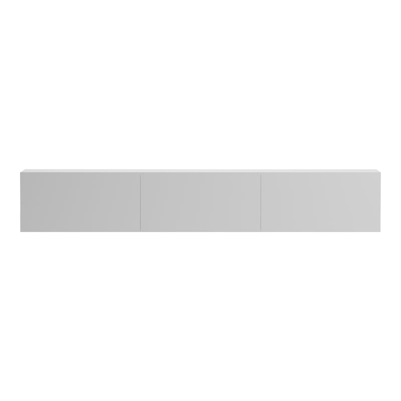 Έπιπλο τηλεόρασης επιτοίχιο με Led Rival pakoworld λευκό 180x35x30εκ
