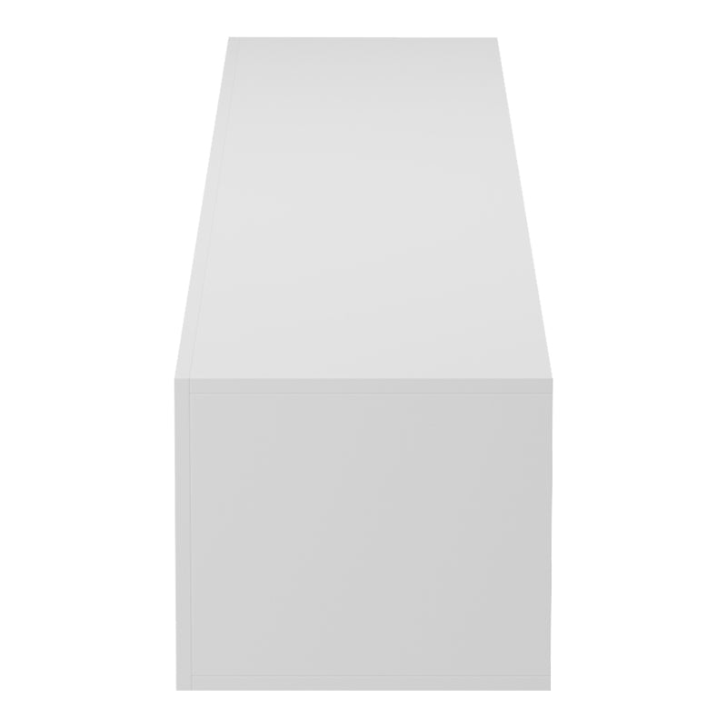 Έπιπλο τηλεόρασης επιτοίχιο με Led Rival pakoworld λευκό 210x35x30εκ