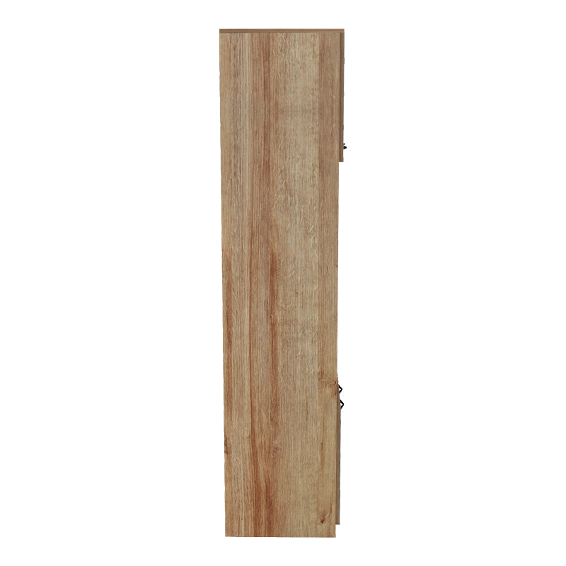 Ντουλάπα κουζίνας Rowan pakoworld σε ανθρακί-oak απόχρωση 60x42x182εκ