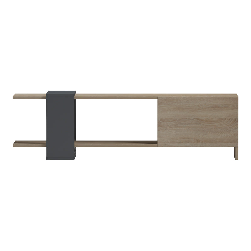 Έπιπλο τηλεόρασης Standi pakoworld σε sonoma-ανθρακί 120x25x36.8εκ
