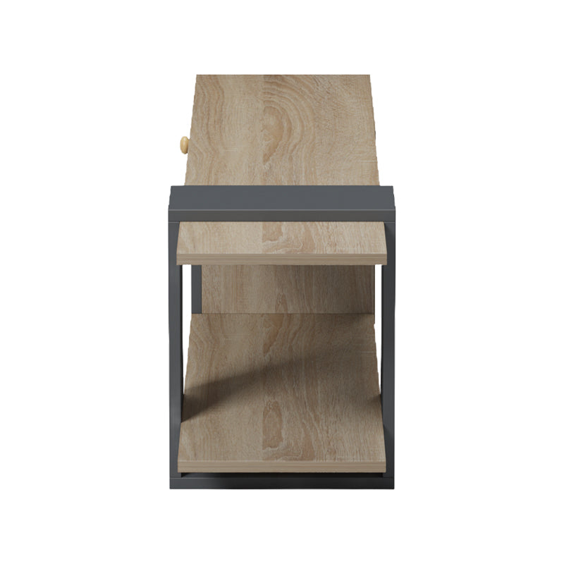 Έπιπλο τηλεόρασης Standi pakoworld σε sonoma-ανθρακί 120x25x36.8εκ