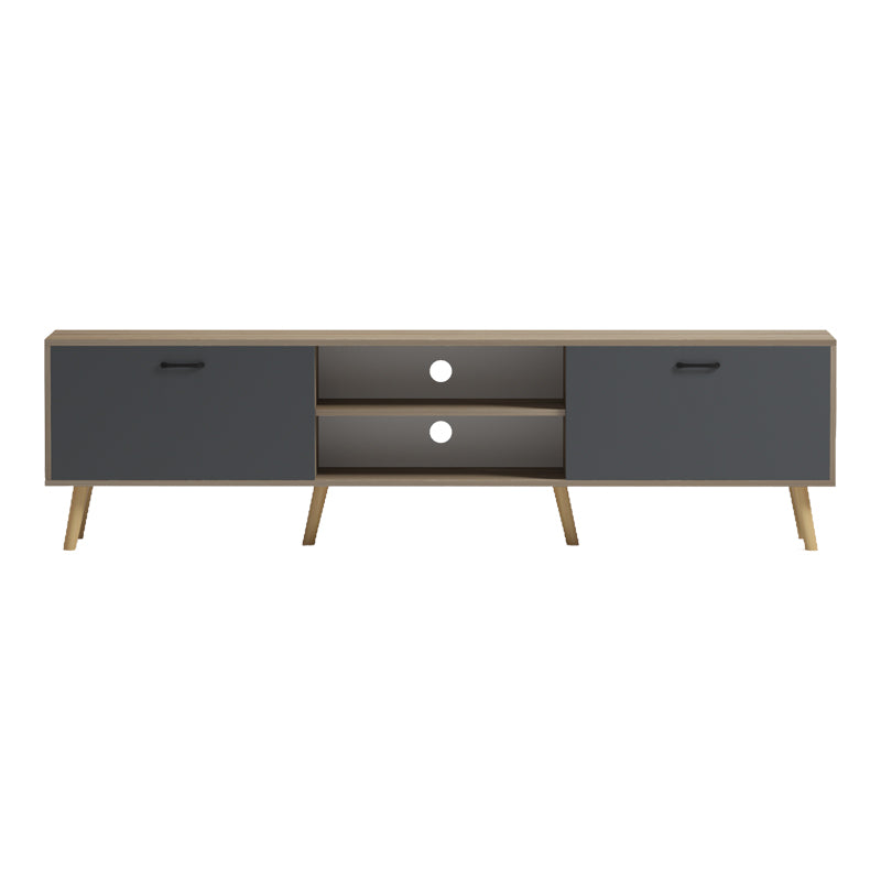 Έπιπλο τηλεόρασης Gorna pakoworld sonoma-ανθρακί 180x35x48.6εκ
