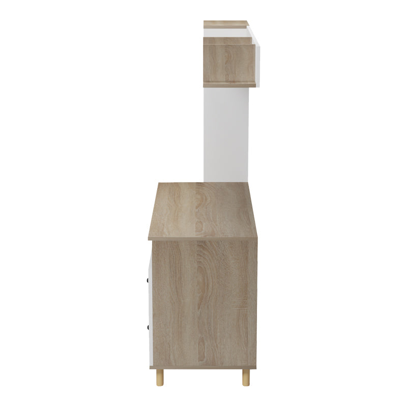 Σύνθεση γραφείου Kontor pakoworld sonoma-λευκό 160x50x158,2εκ
