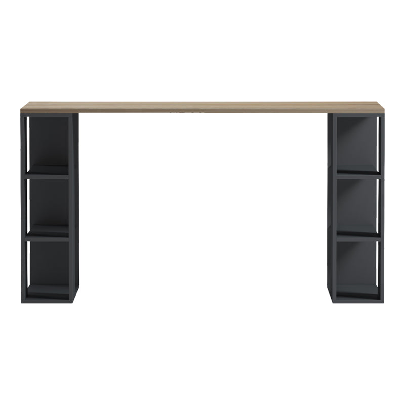 Γραφείο εργασίας Praga pakoworld ανθρακί- sonoma 140x60x75εκ