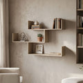 Ραφιέρα τοίχου Tiber pakoworld sonoma 120x22x67εκ