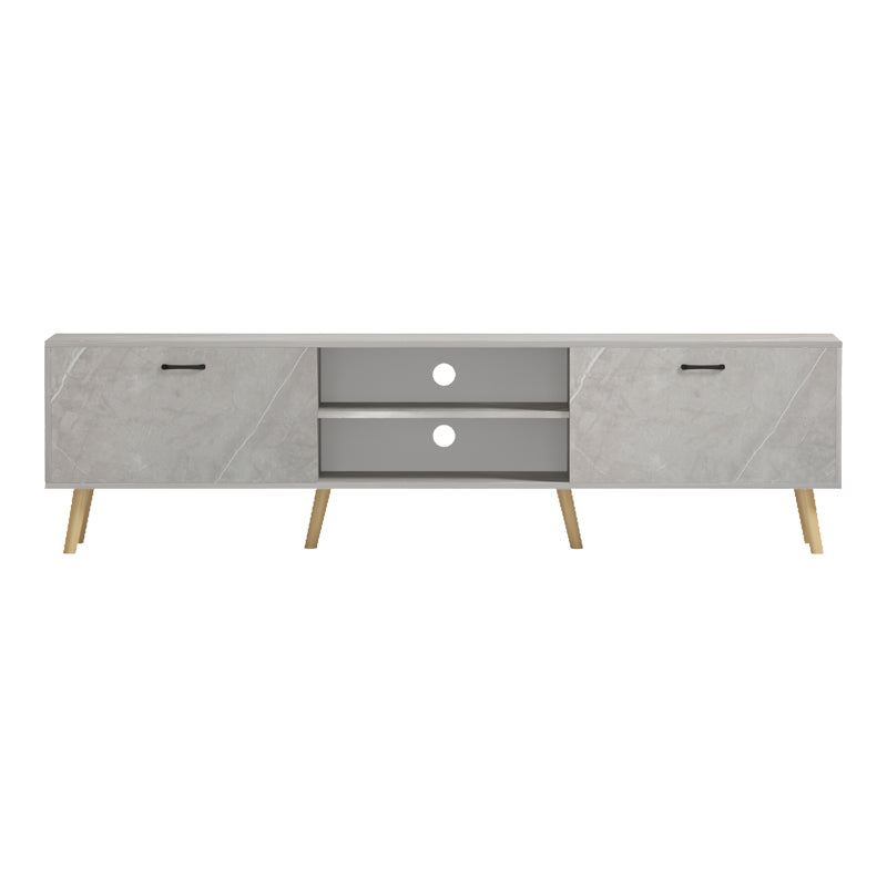 Έπιπλο τηλεόρασης Gorna pakoworld μπεζ εφέ μαρμάρου 180x35x48.6εκ