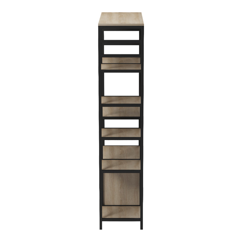 Επιδαπέδια ραφιέρα Ranea pakoworld sonoma-μαύρο 85x32x150εκ