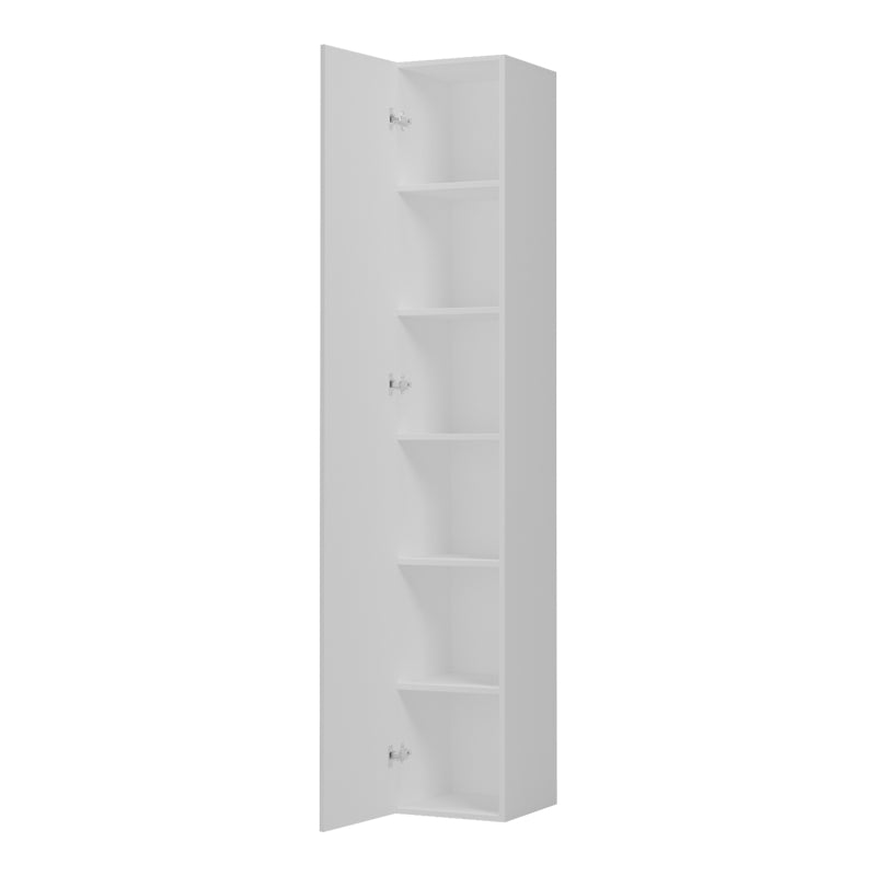 Ντουλάπα-στήλη Anira pakoworld λευκό 30x30x180εκ