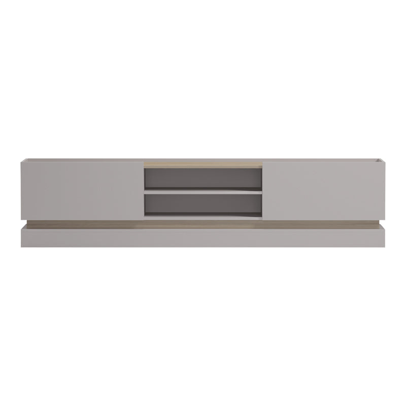 Έπιπλο τηλεόρασης Wendo pakoworld taupe-sonoma 200x37x47εκ