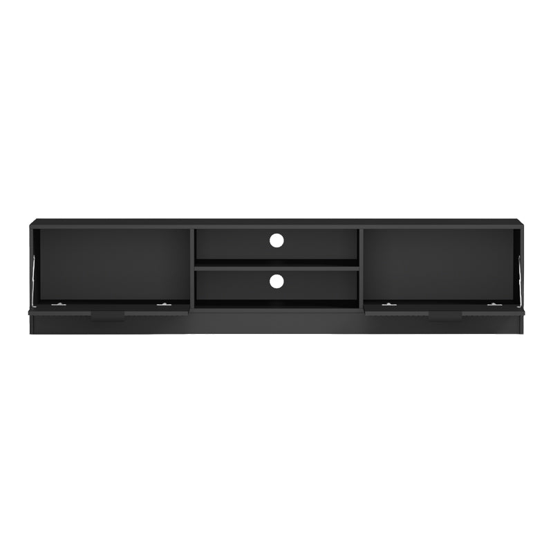 Έπιπλο τηλεόρασης Lemardo pakoworld μαύρο 180x40x40εκ