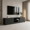Έπιπλο τηλεόρασης Lemardo pakoworld μαύρο 180x40x40εκ