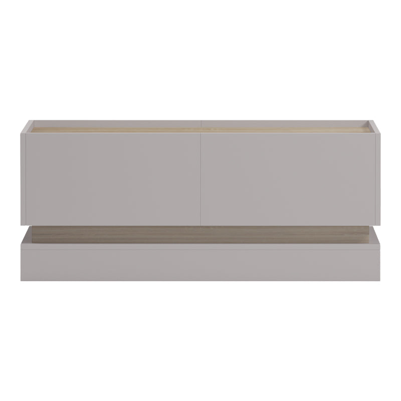 Τραπέζι σαλονιού Wendo pakoworld taupe-sonoma 97x60x40εκ