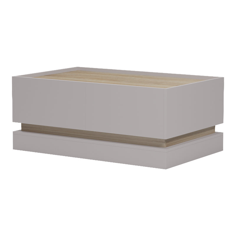 Τραπέζι σαλονιού Wendo pakoworld taupe-sonoma 97x60x40εκ